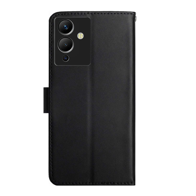 For Infinix Note 12 G96 Genuine Leather Fingerprint-proof Horizontal Flip Phone Case(Black) - Infinix Cases by buy2fix | Online Shopping UK | buy2fix