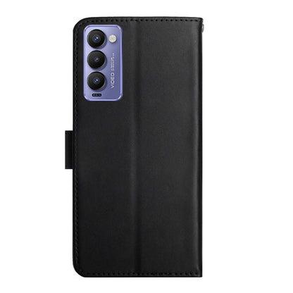 For Tecno Camon 18P Genuine Leather Fingerprint-proof Horizontal Flip Phone Case(Black) - Tecno Cases by buy2fix | Online Shopping UK | buy2fix