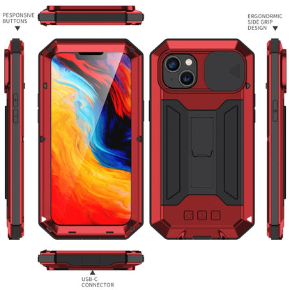 For iPhone 14 R-JUST Shockproof Life Waterproof Dust-proof Case (Red) - iPhone 14 Cases by R-JUST | Online Shopping UK | buy2fix