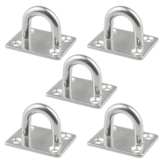 5 PCS 6mm 304 Stainless Steel Ship Square Door Hinges Buckle