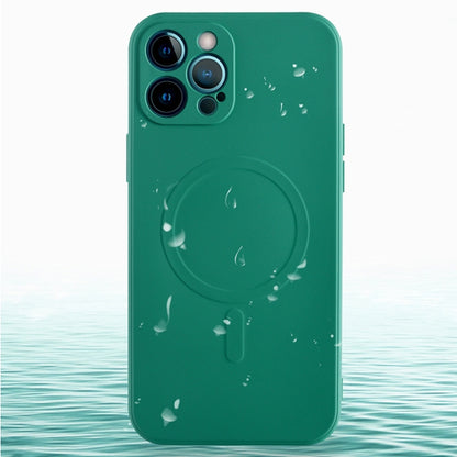 For iPhone 14 Pro Liquid Silicone Full Coverage Magsafe Phone Case(Green) - iPhone 14 Pro Cases by buy2fix | Online Shopping UK | buy2fix