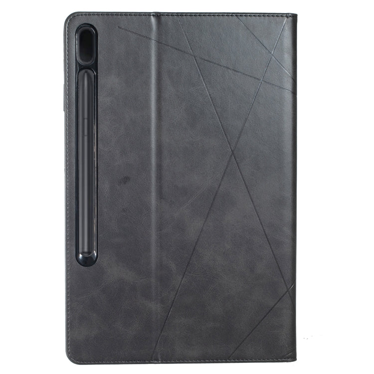 For Samsung Galaxy Tab S7 FE/Tab S7+/Tab S8+ Prismatic Leather Tablet Case(Black) by buy2fix