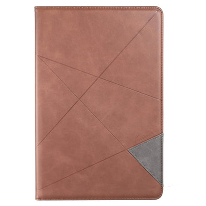 For Samsung Galaxy Tab S7 FE/Tab S7+/Tab S8+ Prismatic Leather Tablet Case(Brown) by buy2fix