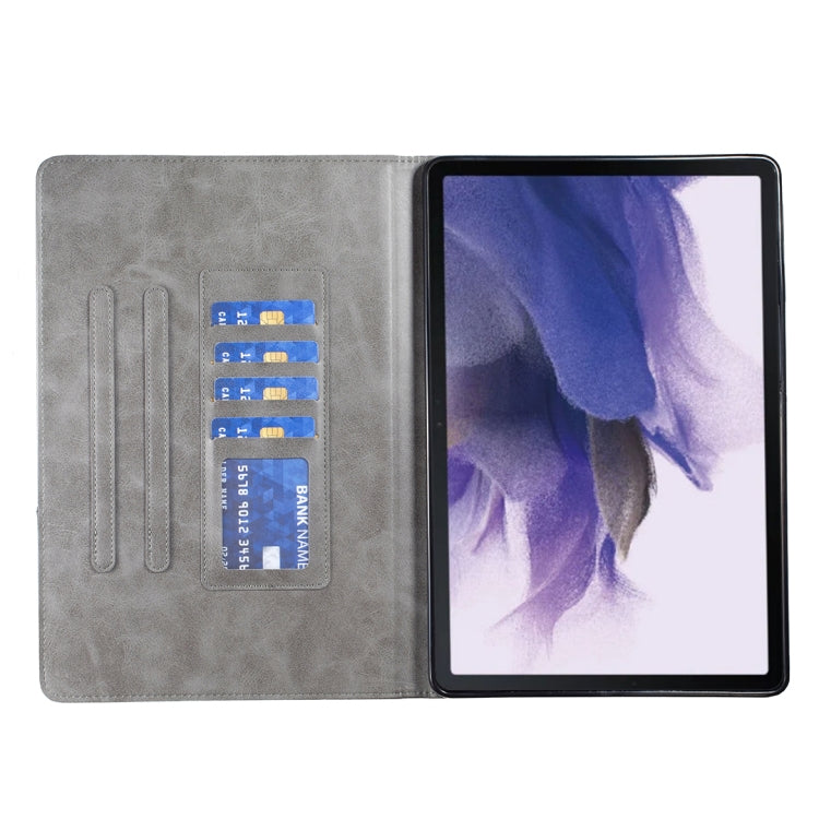 For Samsung Galaxy Tab S7 FE/Tab S7+/Tab S8+ Prismatic Leather Tablet Case(Grey) by buy2fix