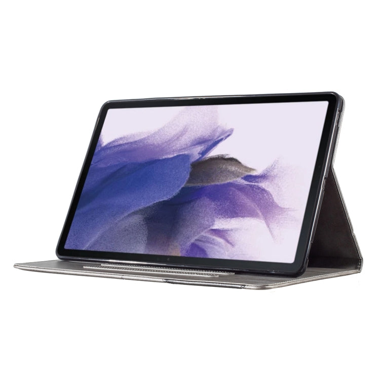 For Samsung Galaxy Tab S7 FE/Tab S7+/Tab S8+ Prismatic Leather Tablet Case(Grey) by buy2fix