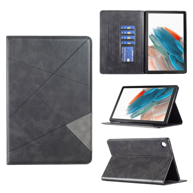 For Samsung Galaxy Tab A8 10.5 2021 SM-X200/X205 Prismatic Leather Tablet Case(Black) - Other Galaxy Tab PC by buy2fix | Online Shopping UK | buy2fix