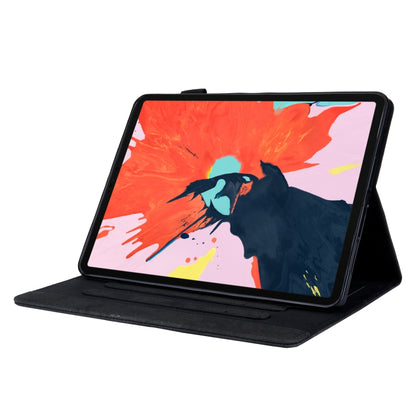 For iPad Pro 11 (2020) & (2018) Marble Style Cloth Texture Tablet PC Protective Leather Case with Bracket & Card Slot & Photo Holder(Black) - iPad Pro 11 (2018) Cases by buy2fix | Online Shopping UK | buy2fix
