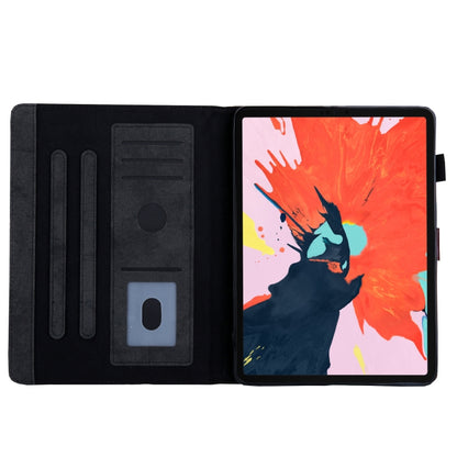 For iPad Pro 11 (2020) & (2018) Marble Style Cloth Texture Tablet PC Protective Leather Case with Bracket & Card Slot & Photo Holder(Black) - iPad Pro 11 (2018) Cases by buy2fix | Online Shopping UK | buy2fix