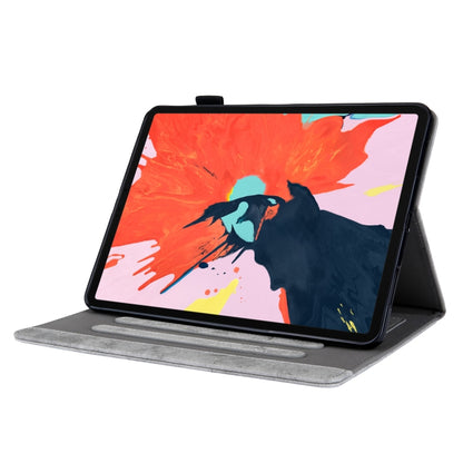 For iPad Pro 11 (2020) & (2018) Marble Style Cloth Texture Tablet PC Protective Leather Case with Bracket & Card Slot & Photo Holder(Gray) - iPad Pro 11 (2018) Cases by buy2fix | Online Shopping UK | buy2fix