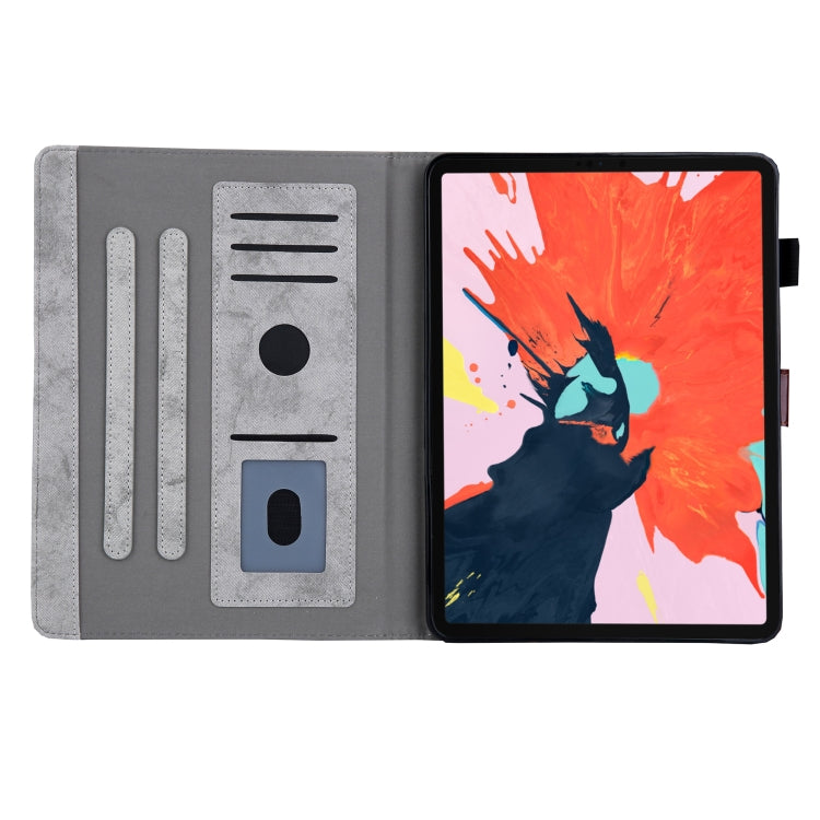 For iPad Pro 11 (2020) & (2018) Marble Style Cloth Texture Tablet PC Protective Leather Case with Bracket & Card Slot & Photo Holder(Gray) - iPad Pro 11 (2018) Cases by buy2fix | Online Shopping UK | buy2fix