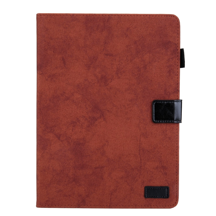 For iPad Pro 11 (2020) & (2018) Marble Style Cloth Texture Tablet PC Protective Leather Case with Bracket & Card Slot & Photo Holder(Brown) - iPad Pro 11 (2018) Cases by buy2fix | Online Shopping UK | buy2fix