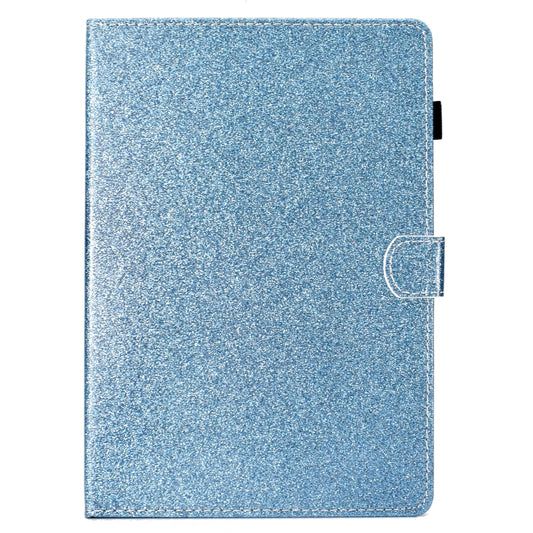 For iPad Pro 11 inch 2020 Glitter Left and Right Flat Leather Tablet Case with Sleep Function & Card Slot & Buckle Anti-skid Strip and Bracket(Blue) - iPad Pro 11 (2020) Cases by buy2fix | Online Shopping UK | buy2fix