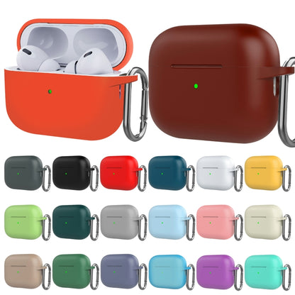 Silicone Thickening Wireless Earphone Protective Case with Hook For AirPods Pro 2(White) - For AirPods Pro 2 by buy2fix | Online Shopping UK | buy2fix