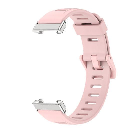 For Xiaomi Mi Band 7 Pro Mijobs Flat Hole TPU Watch Band(Dirty Pink Silver) by MIJOBS