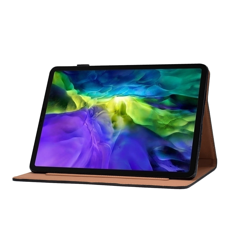For iPad Pro 11 inch 2020 Sewing Thread Left and Right Painted Plate with Sleep Function & Pen Cover & Anti-skid strip & Bracket(Iron Tower) - iPad Pro 11 (2020) Cases by buy2fix | Online Shopping UK | buy2fix