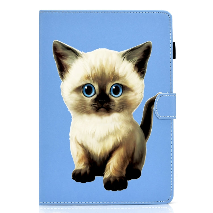 For iPad Pro 11 inch 2020 Sewing Thread Left and Right Painted Plate with Sleep Function & Pen Cover & Anti-skid strip & Bracket(Cat) - iPad Pro 11 (2020) Cases by buy2fix | Online Shopping UK | buy2fix