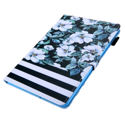 For iPad Pro 11 (2020) & (2018) Painted Pattern Tablet PC Protective Leather Case with Bracket & Card Slot & Photo Holder(Pear Flower) - iPad Pro 11 (2018) Cases by buy2fix | Online Shopping UK | buy2fix