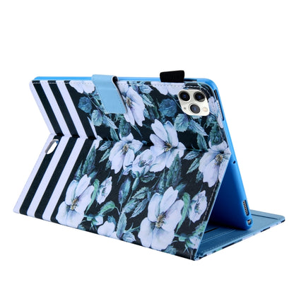 For iPad Pro 11 (2020) & (2018) Painted Pattern Tablet PC Protective Leather Case with Bracket & Card Slot & Photo Holder(Pear Flower) - iPad Pro 11 (2018) Cases by buy2fix | Online Shopping UK | buy2fix