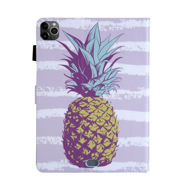 For iPad Pro 11 (2020) & (2018) Painted Pattern Tablet PC Protective Leather Case with Bracket & Card Slot & Photo Holder(Golden Pineapple) - iPad Pro 11 (2018) Cases by buy2fix | Online Shopping UK | buy2fix