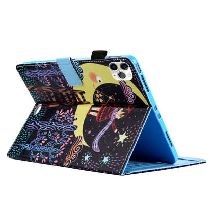 For iPad Pro 11 (2020) & (2018) Painted Pattern Tablet PC Protective Leather Case with Bracket & Card Slot & Photo Holder(Star Picking Girl) - iPad Pro 11 (2018) Cases by buy2fix | Online Shopping UK | buy2fix
