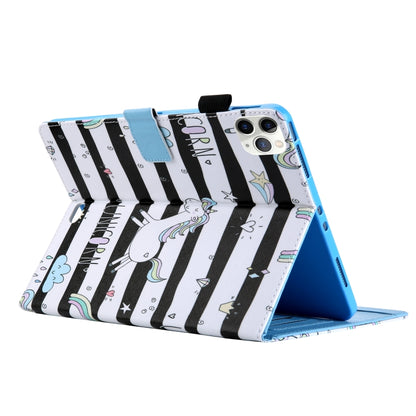 For iPad Pro 11 (2020) & (2018) Painted Pattern Tablet PC Protective Leather Case with Bracket & Card Slot & Photo Holder(Unicorn) - iPad Pro 11 (2018) Cases by buy2fix | Online Shopping UK | buy2fix