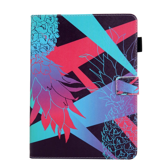 For iPad Pro 11 (2020) & (2018) Painted Pattern Tablet PC Protective Leather Case with Bracket & Card Slot & Photo Holder(Flaunt Pineapple) - iPad Pro 11 (2018) Cases by buy2fix | Online Shopping UK | buy2fix