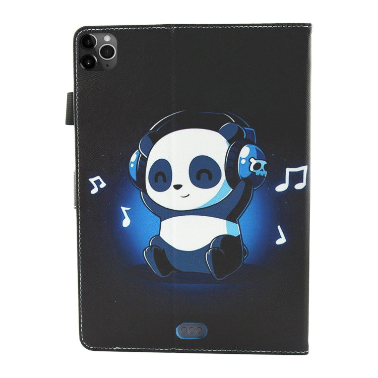 For iPad Pro 11 (2020) & (2018) Painted Pattern Tablet PC Protective Leather Case with Bracket & Card Slot & Photo Holder(Music Panda) - iPad Pro 11 (2018) Cases by buy2fix | Online Shopping UK | buy2fix
