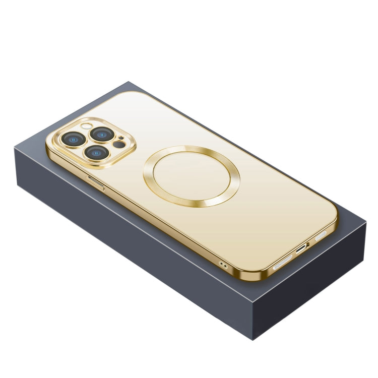 For iPhone 14 Plus Nebula Series MagSafe Phone Case (Gold) - iPhone 14 Plus Cases by buy2fix | Online Shopping UK | buy2fix