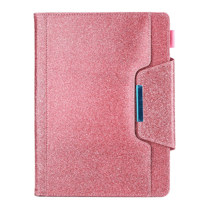 For iPad Pro 11 (2020) & (2018) Big Metal Button Business Tablet PC Protective Leather Case with Bracket & Card Slot & Photo Holder & Wallet(Pink) - iPad Pro 11 (2018) Cases by buy2fix | Online Shopping UK | buy2fix