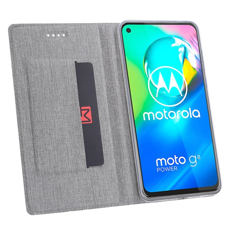 For Motorola Moto G8 Power ViLi Shockproof TPU + PU Horizontal Flip Protective Case with Card Slot & Holder(Black) - Motorola Cases by ViLi | Online Shopping UK | buy2fix