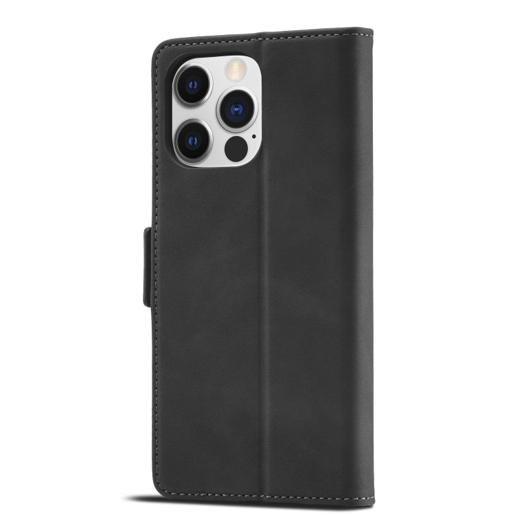 For iPhone 14 Pro Max Forwenw Dual-side Buckle Leather Phone Case (Black) - iPhone 14 Pro Max Cases by Forwenw | Online Shopping UK | buy2fix