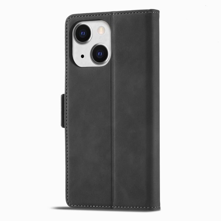 For iPhone 13 mini Forwenw Dual-side Buckle Leather Phone Case (Black) - iPhone 13 mini Cases by Forwenw | Online Shopping UK | buy2fix