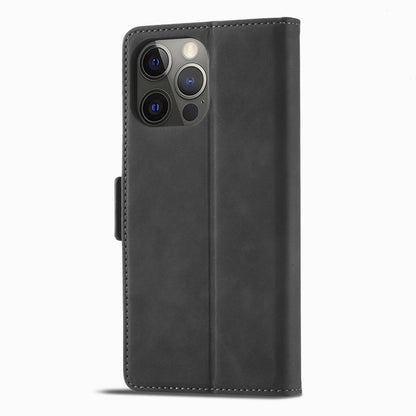 For iPhone 13 Pro Max Forwenw Dual-side Buckle Leather Phone Case (Black) - iPhone 13 Pro Max Cases by Forwenw | Online Shopping UK | buy2fix