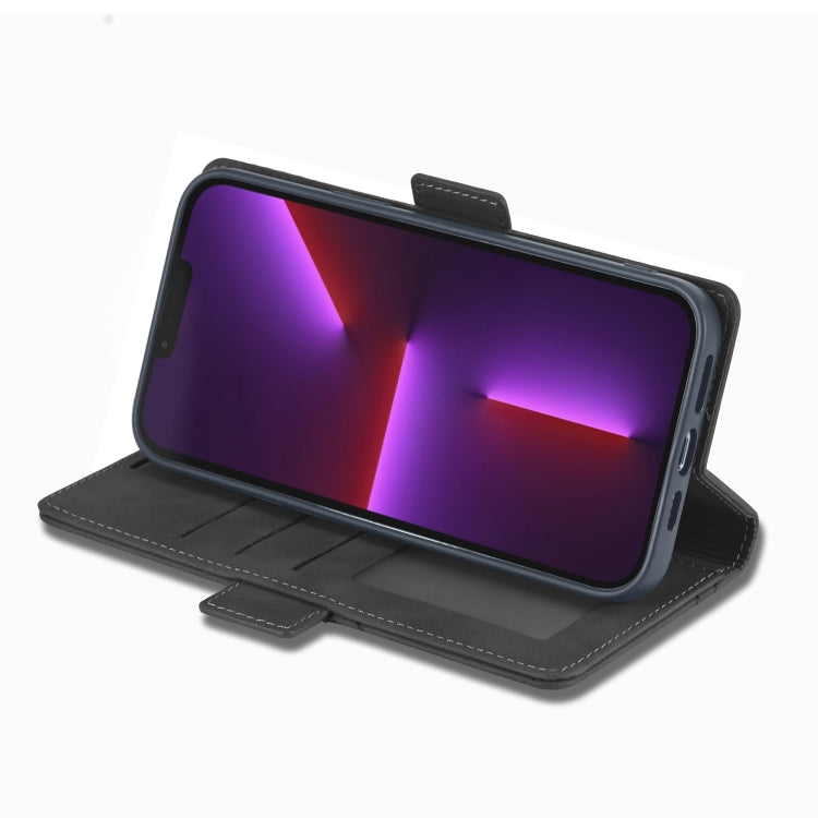 For iPhone 13 Pro Max Forwenw Dual-side Buckle Leather Phone Case (Black) - iPhone 13 Pro Max Cases by Forwenw | Online Shopping UK | buy2fix