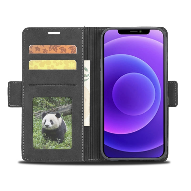 For iPhone 12 mini Forwenw Dual-side Buckle Leather Phone Case (Black) - iPhone 12 mini Cases by Forwenw | Online Shopping UK | buy2fix