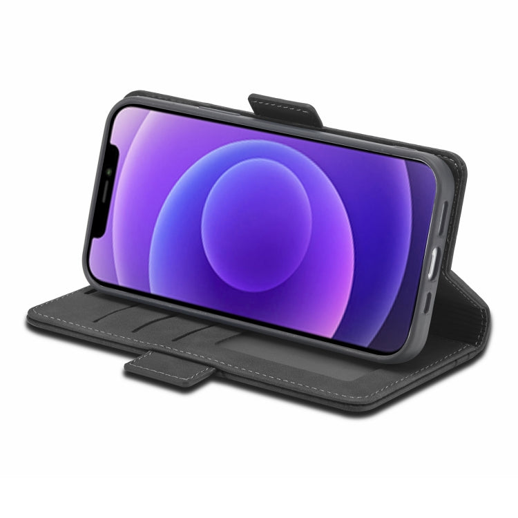 For iPhone 12 mini Forwenw Dual-side Buckle Leather Phone Case (Black) - iPhone 12 mini Cases by Forwenw | Online Shopping UK | buy2fix