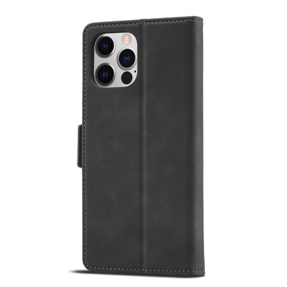 For iPhone 12 / 12 Pro Forwenw Dual-side Buckle Leather Phone Case(Black) - iPhone 12 / 12 Pro Cases by Forwenw | Online Shopping UK | buy2fix