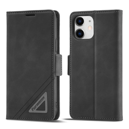 For iPhone 11 Forwenw Dual-side Buckle Leather Phone Case (Black) - iPhone 11 Cases by Forwenw | Online Shopping UK | buy2fix