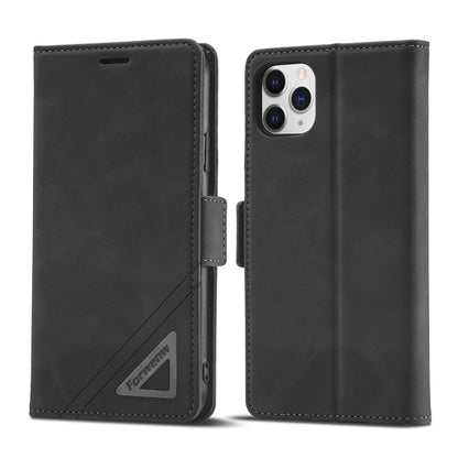 For iPhone 11 Pro Forwenw Dual-side Buckle Leather Phone Case (Black) - iPhone 11 Pro Cases by Forwenw | Online Shopping UK | buy2fix