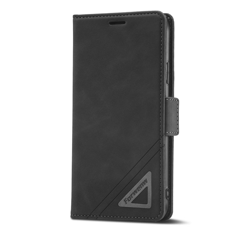 For iPhone 11 Pro Forwenw Dual-side Buckle Leather Phone Case (Black) - iPhone 11 Pro Cases by Forwenw | Online Shopping UK | buy2fix