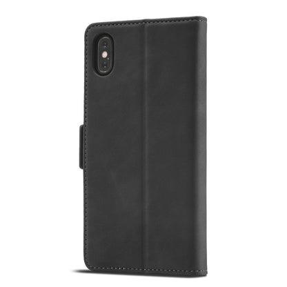 For iPhone X / XS Forwenw Dual-side Buckle Leather Phone Case(Black) - More iPhone Cases by Forwenw | Online Shopping UK | buy2fix