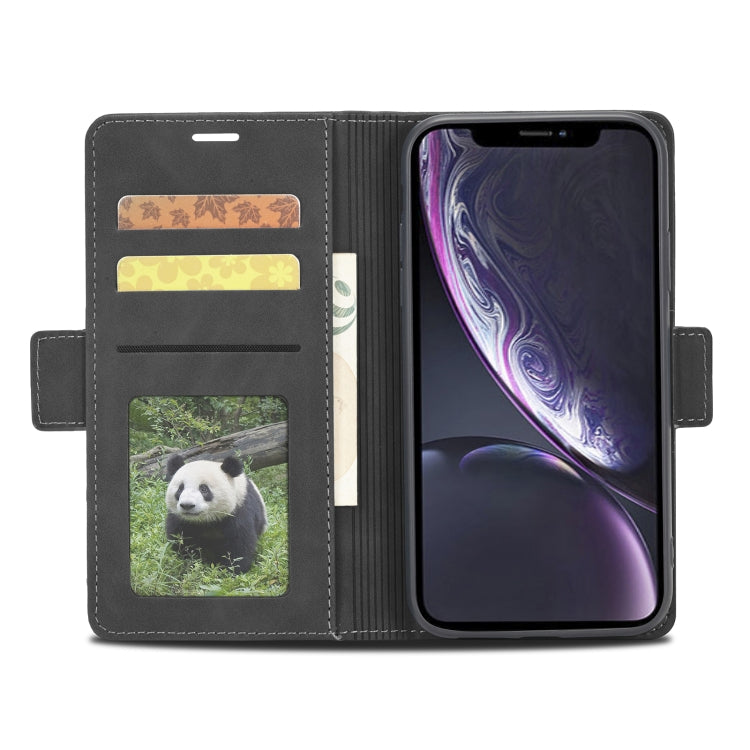For iPhone XR Forwenw Dual-side Buckle Leather Phone Case(Black) - More iPhone Cases by Forwenw | Online Shopping UK | buy2fix