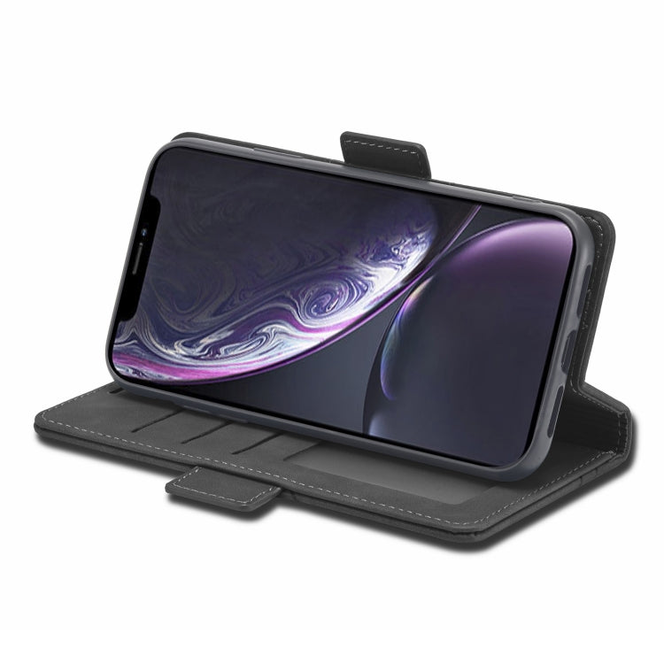 For iPhone XR Forwenw Dual-side Buckle Leather Phone Case(Black) - More iPhone Cases by Forwenw | Online Shopping UK | buy2fix