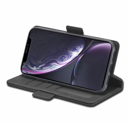 For iPhone XR Forwenw Dual-side Buckle Leather Phone Case(Black) - More iPhone Cases by Forwenw | Online Shopping UK | buy2fix