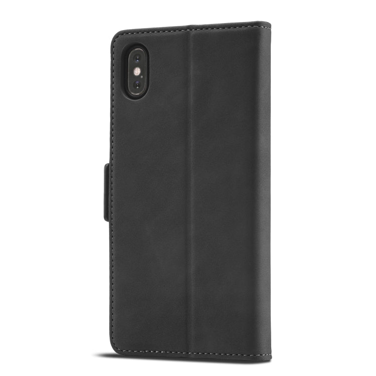 For iPhone XS Max Forwenw Dual-side Buckle Leather Phone Case(Black) - More iPhone Cases by Forwenw | Online Shopping UK | buy2fix