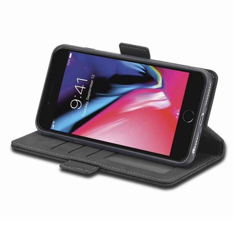 Forwenw Dual-side Buckle Leather Phone Case For iPhone 7 Plus / 8 Plus(Black) - More iPhone Cases by Forwenw | Online Shopping UK | buy2fix