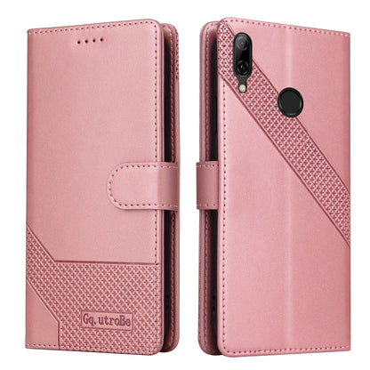 For Huawei P Smart 2019 GQUTROBE Skin Feel Magnetic Leather Phone Case(Rose Gold) - Huawei Cases by GQUTROBE | Online Shopping UK | buy2fix