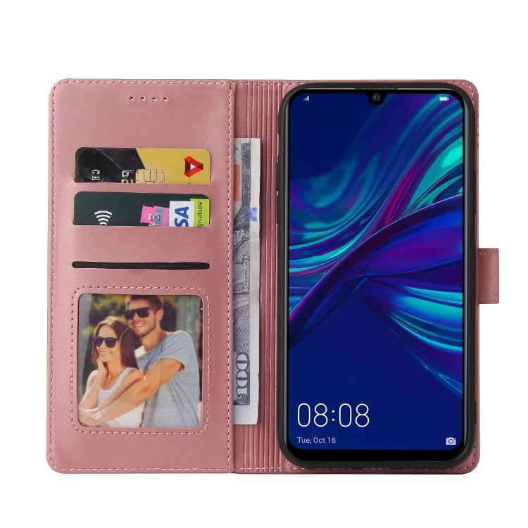 For Huawei P Smart 2019 GQUTROBE Skin Feel Magnetic Leather Phone Case(Rose Gold) - Huawei Cases by GQUTROBE | Online Shopping UK | buy2fix