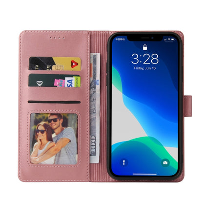 For iPhone 13 Pro GQUTROBE Skin Feel Magnetic Leather Phone Case (Rose Gold) - iPhone 13 Pro Cases by GQUTROBE | Online Shopping UK | buy2fix