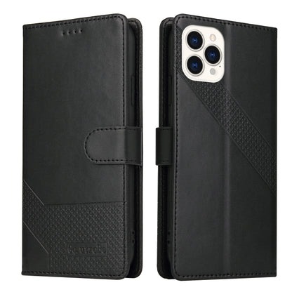For iPhone 13 Pro GQUTROBE Skin Feel Magnetic Leather Phone Case (Black) - iPhone 13 Pro Cases by GQUTROBE | Online Shopping UK | buy2fix